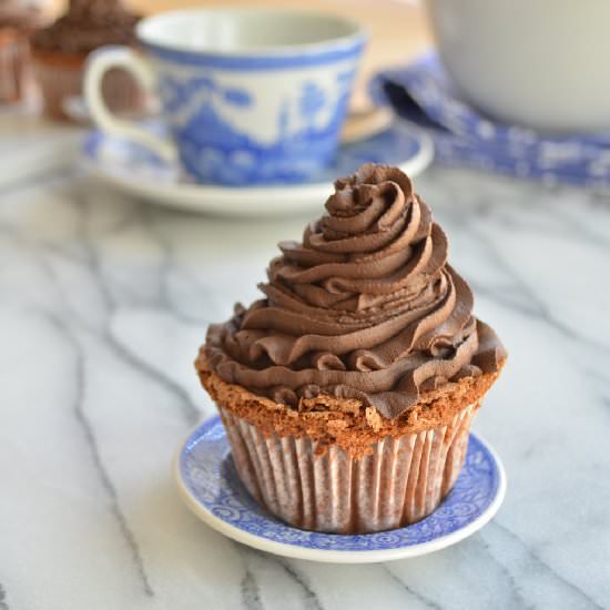 Light Chocolate Cupcakes