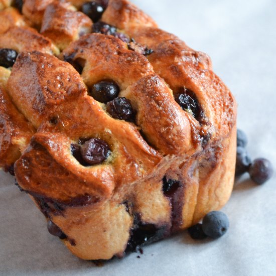 Blueberry Tear and Share Loaf