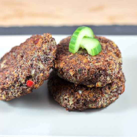 Red Quinoa Vegetarian Burger