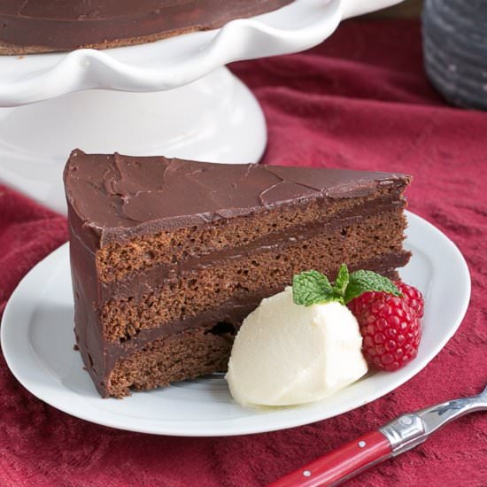 Mocha Brownie Cake