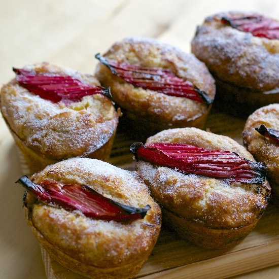 Rhubarb and Custard Friands