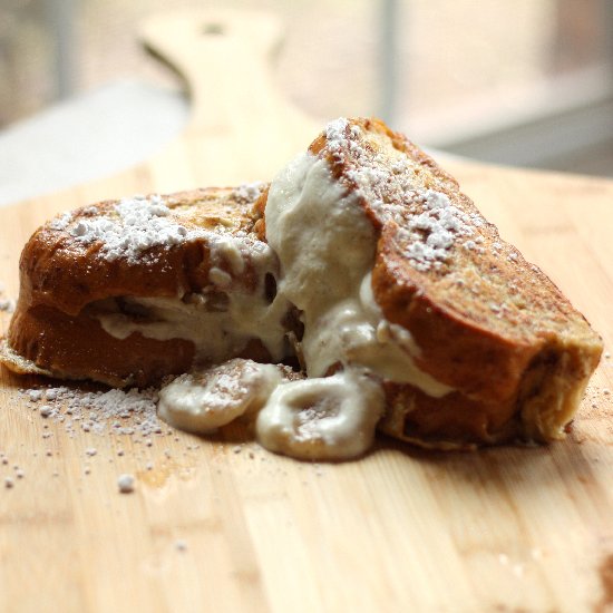 Caramelized Banana & Ricotta French Toast