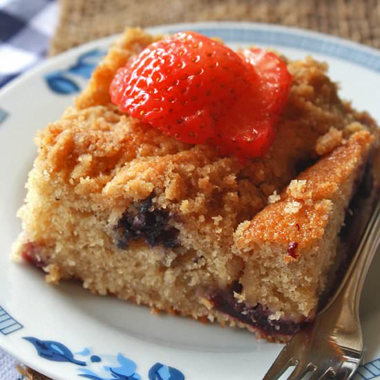 Brown Butter Berry Cake