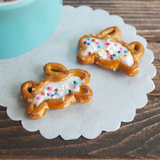 Chocolate Filled Bunny Pretzels