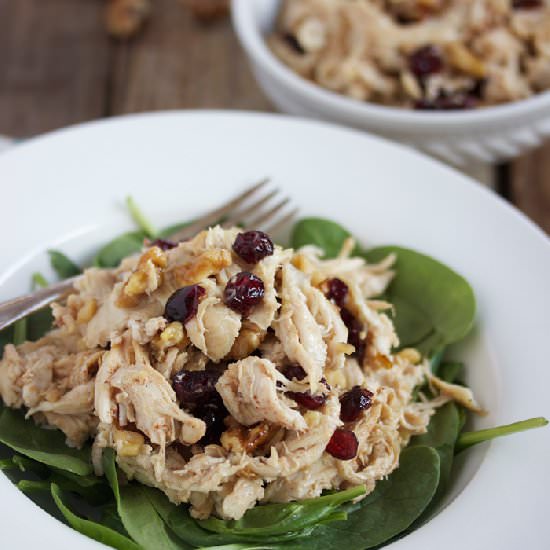 Cranberry Walnut Chicken Salad