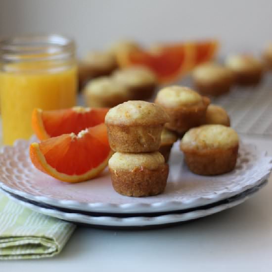 Cara Cara Orange Mini Muffins