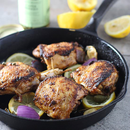 Pan-Roasted Chicken with Lemon