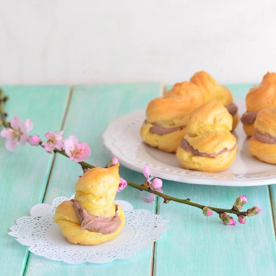 Cream Puffs with Cocoa Mascarpone