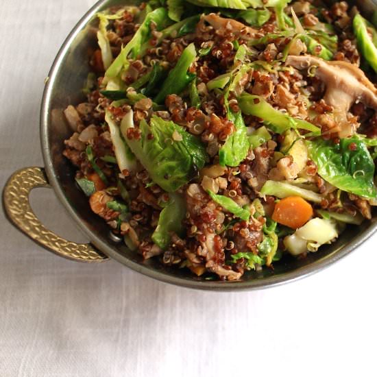 Quinoa with Brussels Sprouts