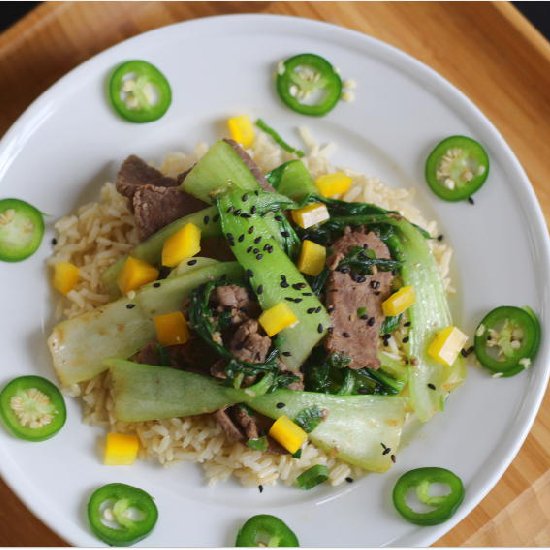 Steak and Bok Choy Stir-Fry