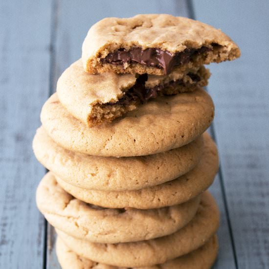 Nutella Peanut Butter Cookies