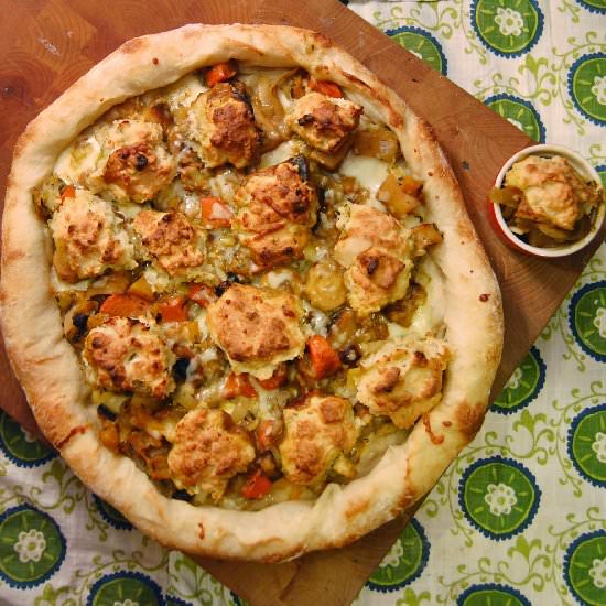 Vegetable Pot Pie Pizza