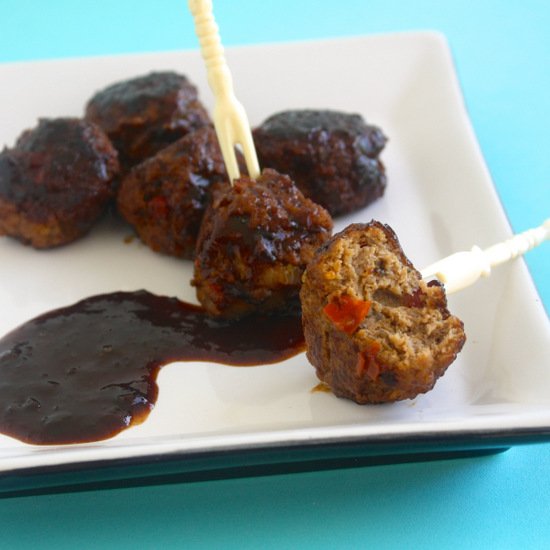 Cherry Chipotle Turkey Meatballs