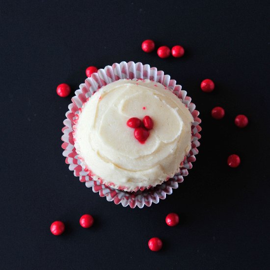 Spiked Red Velvet Cupcakes