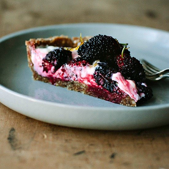 Mulberry Lemon Yogurt Tart