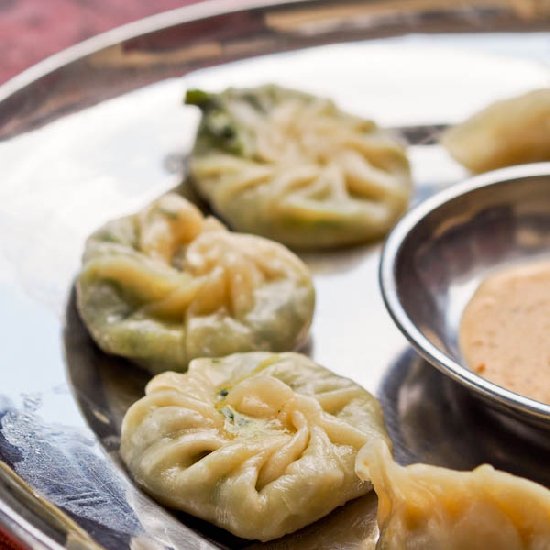 Spinach and Cheese Momos