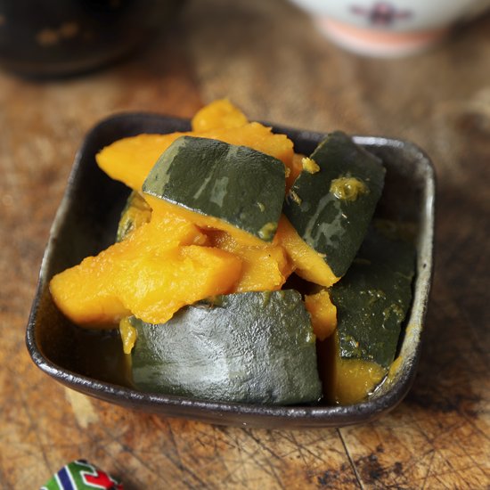 Kabocha squash simmered in dashi