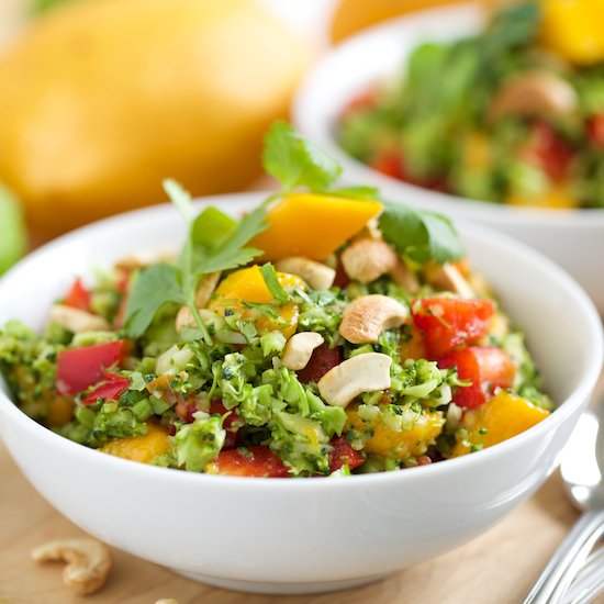 Thai Broccoli Salad with Mango