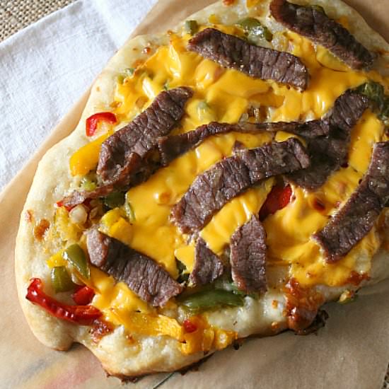 Philly Cheesesteak Pizza