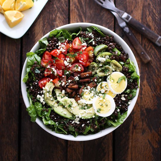 Vegetarian Cobb Salad Lentil Bowl