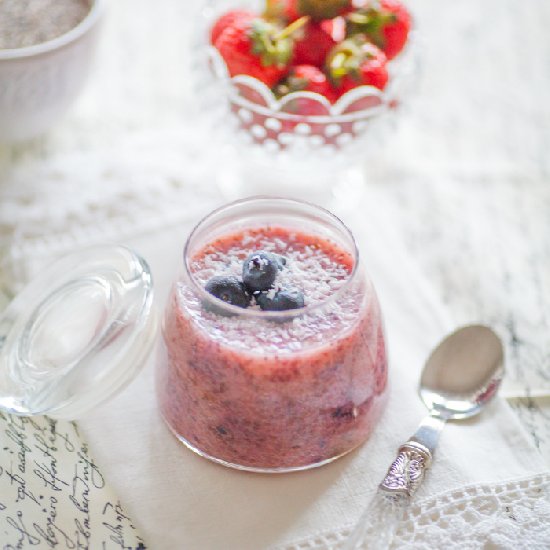 Chia and Berries Pudding