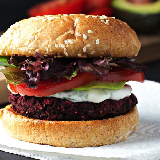 Black Bean & Beet Burgers ~Vegan~