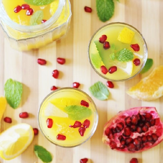 Pomegranate Mint Orangeade