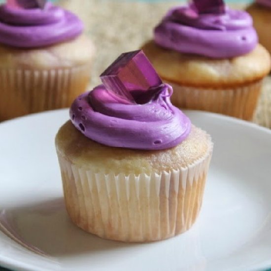 Grape Jello Shot Cupcakes