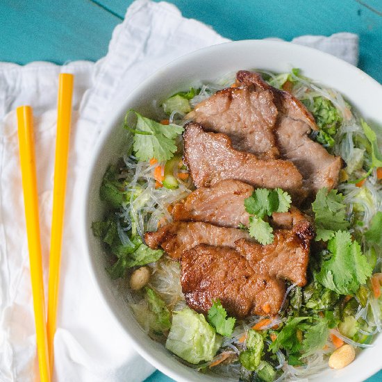 Vietnamese Pork & Rice Noodle Salad