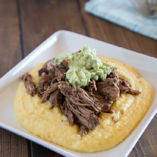 Balsamic Pork with Polenta