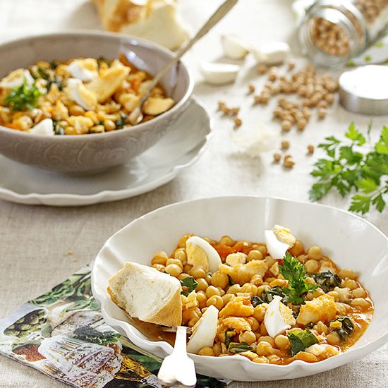 Chickpea with Cod Stew