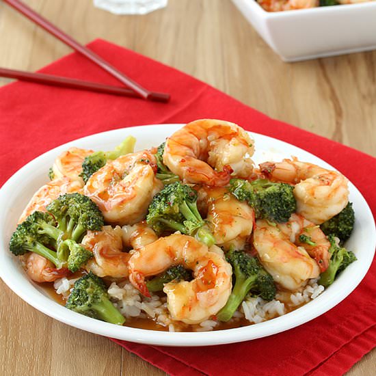 General Tso’s Sweet Chili Shrimp