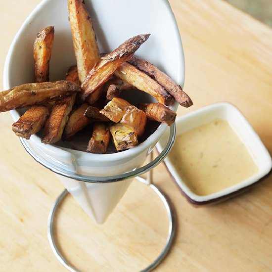 Homemade French Fries and Mayo