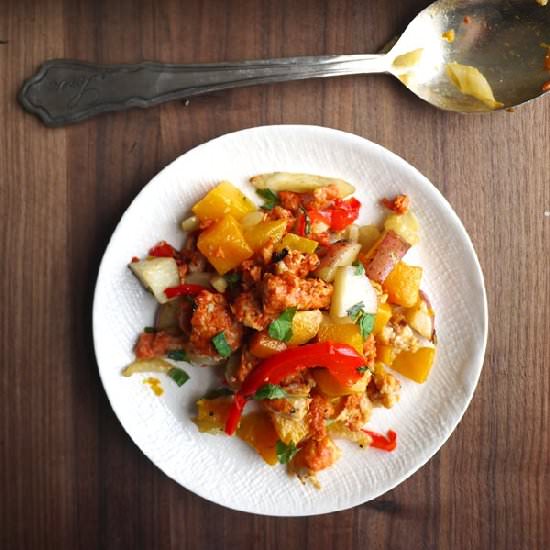 Sausage, Squash & Fennel Hash