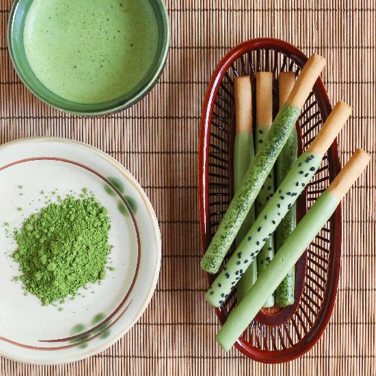 Homemade Green Tea Pocky