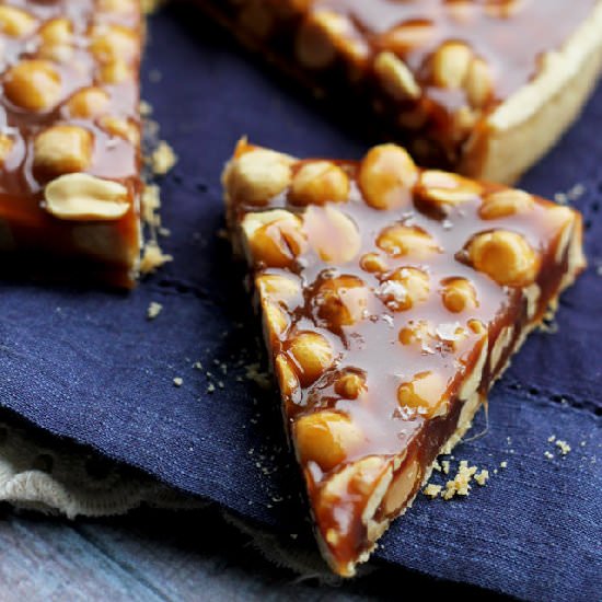 Salted Caramel Peanut Pie