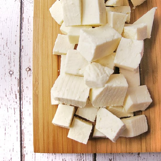 Homemade Paneer (Ricotta)