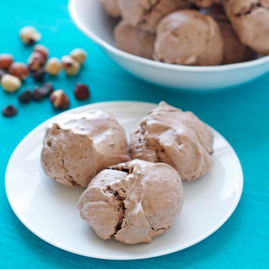 Hazelnut Latte Chocolate Meringues