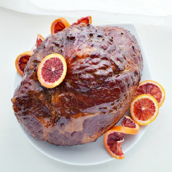 Blood Orange Glazed Ham