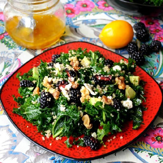 Blackberry Kale Salad