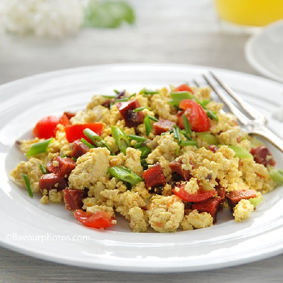 Vegan Tofu Scramble with ‘Chorizo’