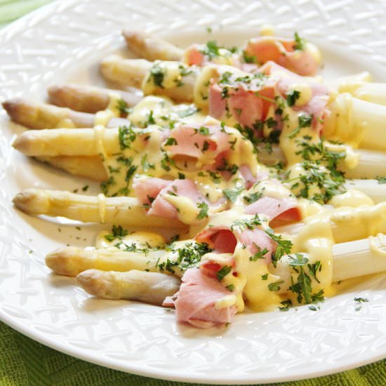 White Asparagus & Herb Hollandaise