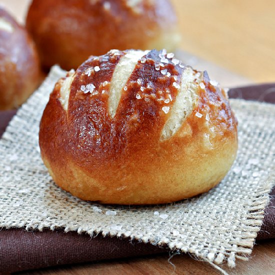 Soft Pretzel Rolls