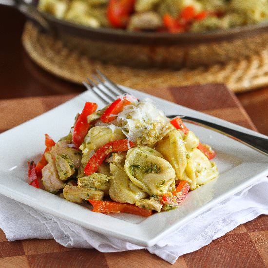 Tortellini with Basil Pesto