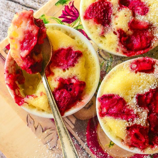 Strawberry Microwave Cake