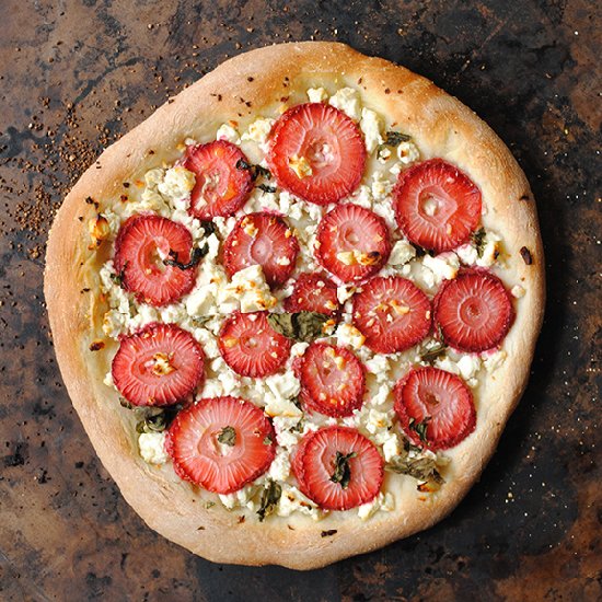 Strawberry and Feta Cheese Pizza