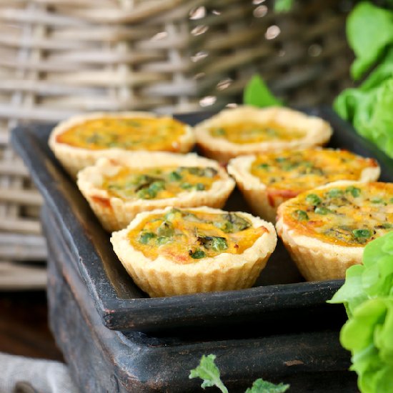 Carrot and Peas Quiche