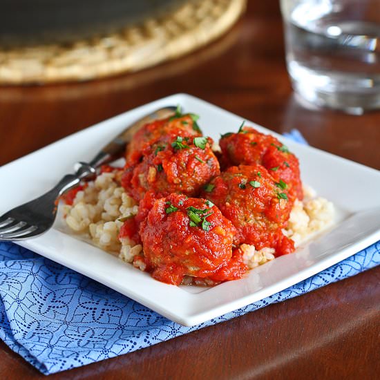 Baked Butternut Squash Meatballs