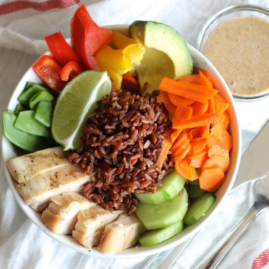 Health Bowl with “Peanut” Sauce