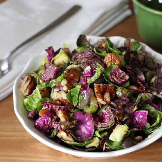 Purple Brussels Sprouts Salad